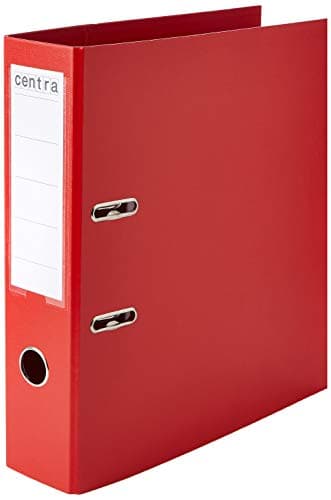 Image of Centra 230160 A4 75 mm PP Lever Arch Files - Red