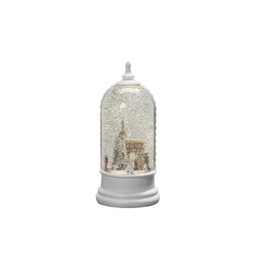 Image of Konstsmide Christmas Decorations LED Snow Globe London Scene and Rotating Function Landmarks/Indoor, 5 Hour Timer/Battery Operated: 3xC 1.5V (excl.)/Christmas Lantern 1 Warm White Diodes