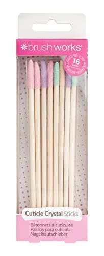 Image of Brushworks Cuticle Crystal Sticks - 16 Pack