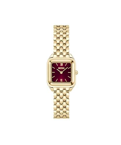Image of BOSS Two Hand Quartz Movement Watch for Women MAE Petite Collection with Light Yellow Gold Stainless Steel Bracelet - 1502824