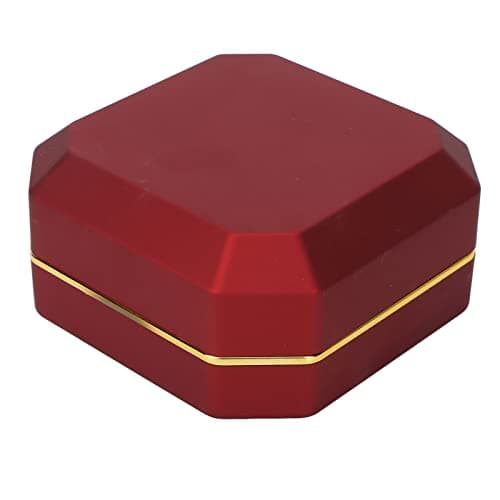 Image of Baxnore Bracelet Boxes, Portable Elegant Jewelry Box, Bracelet Display Case Organizer, Bangle Storage Box, Women Ladies Bangle Box for Wedding Proposal (Red)