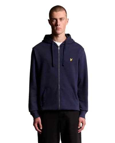 Image of Lyle & Scott Mid Layers Zip Through Hoodie Z99 Navy, XS