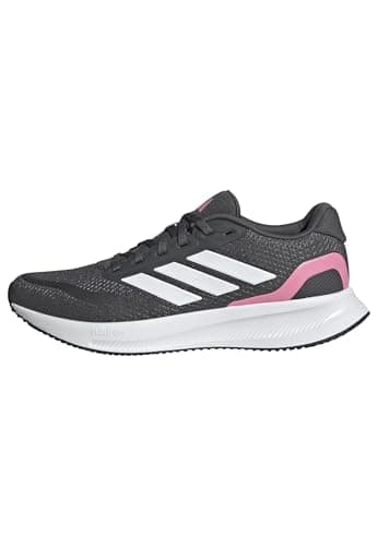 Image of adidas Women's Runfalcon 5 Running Shoes, Grey six/FTWR White/Bliss Pink, 5.5 UK
