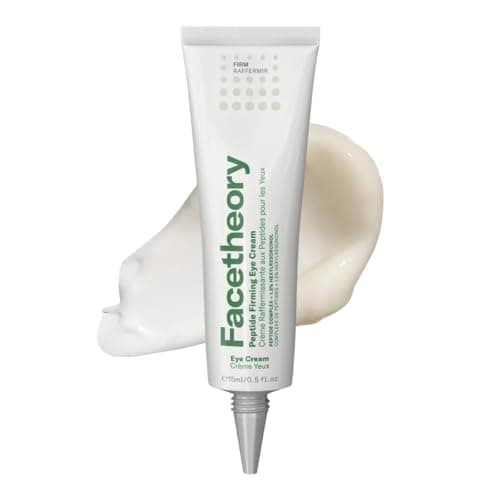 Image of facetheory Peptide Firming Under Eye Cream (Unscented) - Anti-Aging Eye Cream with Peptides to Brighten, Firm & Minimise Wrinkles & Fine Lines - Daily Eye Cream for Firmer Skin (30 ml)