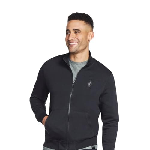 Image of Skechers THE HOODLESS HOODIE GOWALK EVERYWHERE JACKET, Black, XL