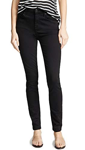 Image of 7 For All Mankind Women's High-Waist Slim Illusion Skinny with Contour Waistband Jean, Luxe Black, 23
