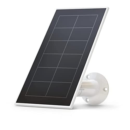 Image of Arlo Certified Accessory, Essential Solar Panel Charger, Weather Resistant, 8 ft Power Cable, Adjustable Mount, Designed for Essential 1 Wireless Wi-Fi Camera Range, White