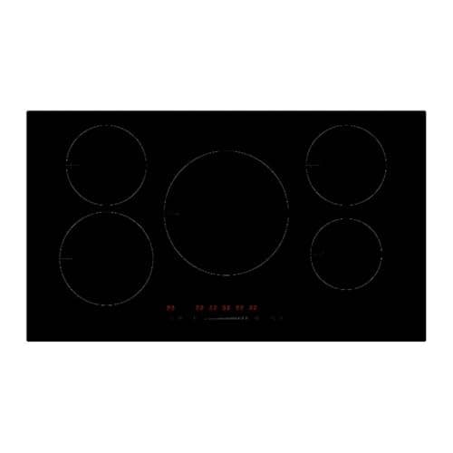 Image of Cookology Essentials AEIH90T 90cm Induction Hob - Electric Hob with 5 Zones - Touch Slider Controls - 14 Power Levels - Boost & Keep Warm - Timer - Residual Heat Indicators - Child Safety Lock - Black
