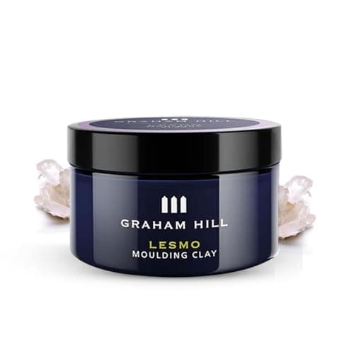 Image of GRAHAM HILL Lesmo Nourishing Hair Clay Men 75 ml - Rough Moulding Matte Clay for Texture and Shape, Long-Lasting Hold, Ideal for Fine Hair, Travel Size, Non-Greasy Styling Clay for Men