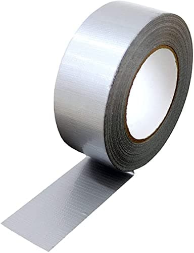 Image of Silver Gaffer Tape | 48mm x 50m | Cloth Duct Waterproof | Heavy Duty | Craft Electrical Weather Resistant Tape (1 ROLL)