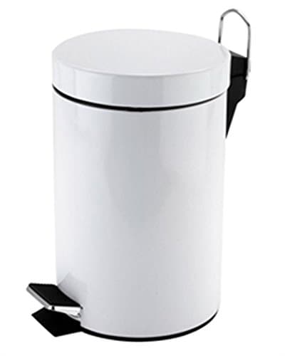 Image of Zodiac Pedal Bin Round White 3 Litre
