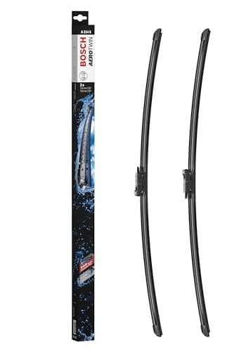 Image of Bosch Aerotwin A 214 S - Front Windscreen Wipers - Set of 2 Replacement Blades - Comes with Pre-assembled Adapter - 2 Blades, 750mm/750mm