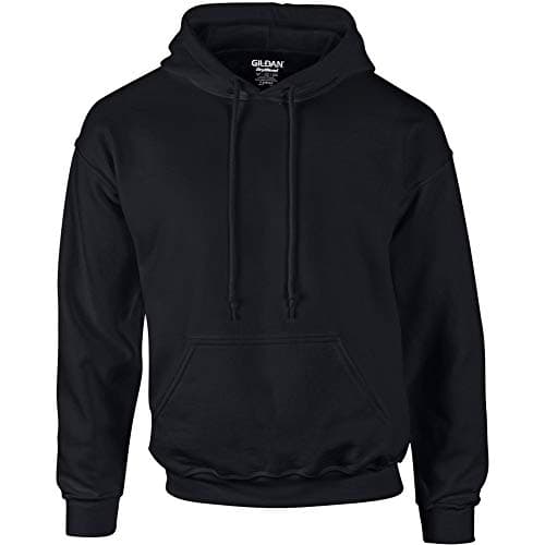 Image of Gildan Heavyweight DryBlend Adult Unisex Hooded Sweatshirt Top / Hoodie (13 Colours) (2XL) (Black)