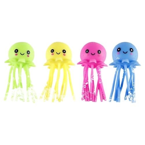 Image of 4pcs Octopus Water Balls, Octopus Sensory Ball - Squishys OctopusToy, Multicolored Octopu Floating Pool Toys, Pool Toys Balls for Outdoor Beach Party Summer Outside
