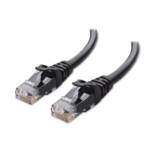 Image of Cable Matters 10Gbps Snagless Short Cat6 Ethernet Cable 3m (Cat6 Cable, Cat 6 Cable) in Black 3 Meter