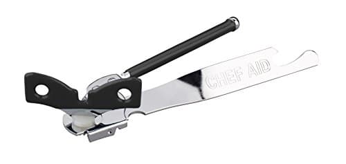 Image of Chef Aid Traditional Design Can Opener with Butterfly Twist and intergrated Bottle Opener on Handle, Everyday Basic with Retro Style