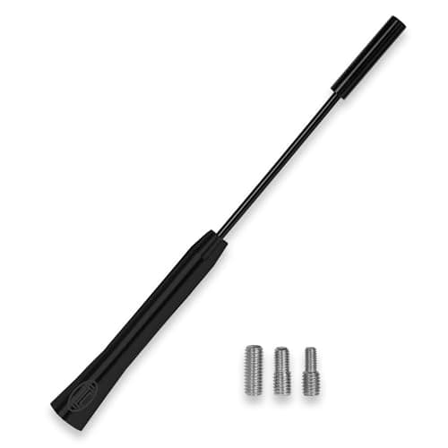 Image of HEYNER Premium Antenna Replacement Rod Aluminium Black 15 cm 540350