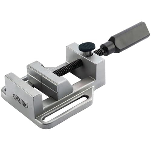 Image of Draper Drill Press Vice 70mm | Quick Release Pillar Bench Portable Clamp Vice | Small Mini Workbench Tool | 40390