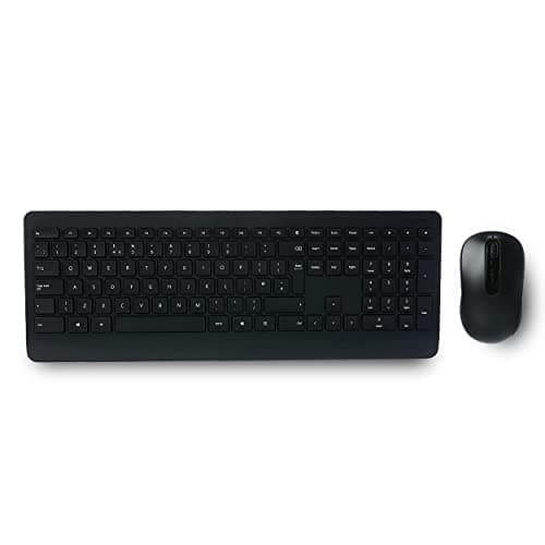 Image of Microsoft Wireless Keyboard & Mouse, Desktop 900 Keyboard with USB for Windows or Mac Computers, Black