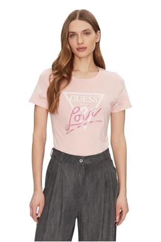 Image of GUESS, Women's T-Shirt, Size, Pink, M