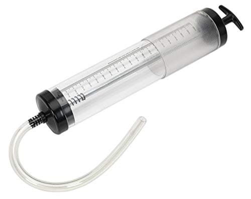 Image of Sealey Oil Suction Syringe 550ml Clear Plastic Body Easily remove oil Gearbox / Diff ** Sealey_AK54 **
