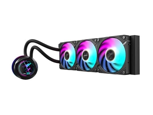 Image of AORUS WATERFORCE X II 360 Liquid CPU Cooler, 360mm Radiator with 3X 120mm Low Noise ARGB Fans, Compatible with Intel LGA1700 and AMD AM5(GP-AORUS WATERFORCE X II 360)