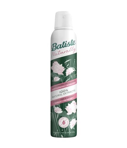 Image of Batiste Naturally Bamboo Fibre & Gardenia 200ml, No Rinse Spray to Refresh Hair in Between Washes, with 100% Natural Extracts