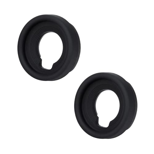 Image of (2 Pack) JJC Soft Silicone Round Eyecup Eyepiece for Fujifilm GFX100S GFX100 GFX100II GFX50S GFX50SII X-T5 X-T3 X-T2 X-T1 X-H1 Replaces Fuji EC-GFX Eye Cup