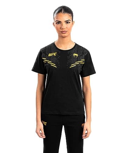 Image of Venum, UFC Adrenaline Replica Women’s Short-Sleeve T-Shirt, Women's, XL, Black/Gold