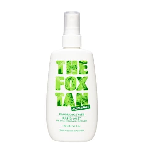 Image of The Fox Tan Fragrance-Free Rapid Tanning Mist, Tanning Accelerator Mist For Darker & Faster Tans, Flawless Tans, Vegan & Cruelty-Free, 120ml
