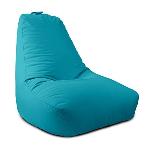 Image of rucomfy Beanbags Large Indoor/Outdoor Adult Bean Bag Chair, Home & Garden Recliner Seat, Durable & Water Resistant 97 x 82 x 80cm (Turquoise)
