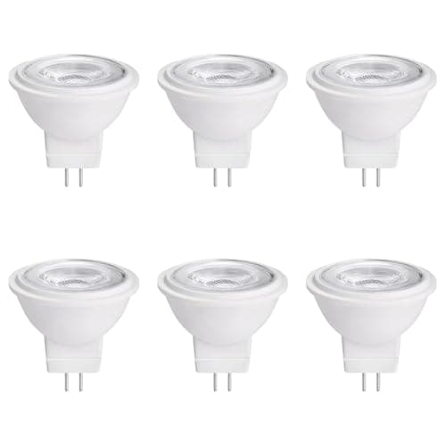 Image of Oewwthy MR11 GU4.0 Bi-Pin 3W LED Bulb 6pcs 12VAC/DC Warm White 2700K-3000K for Indoor/Outdoor Lightings