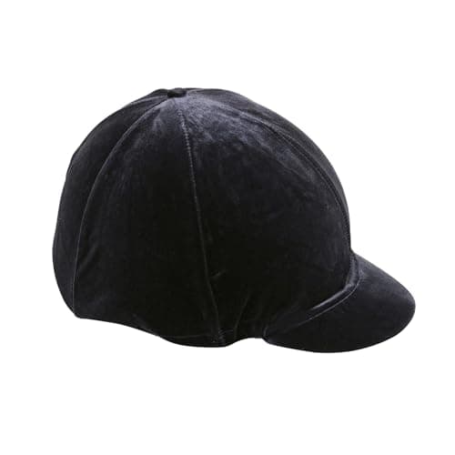 Image of Shires Velveteen Hat Cover - Black 53-57cm