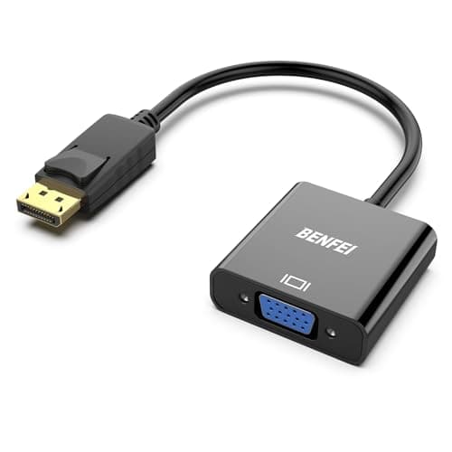 Image of BENFEI DisplayPort to VGA, Gold-Plated DP to VGA Adapter (Male to Female) Compatible for Lenovo, Dell, HP, ASUS