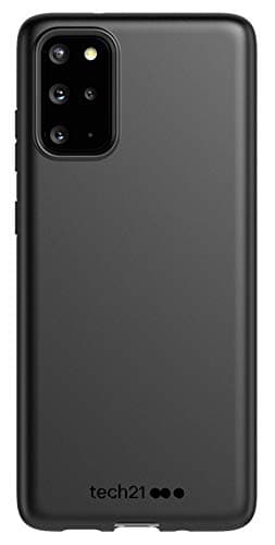 Image of tech21 Studio Colour for Samsung Galaxy S20+ (Plus) 8ft Drop Protection Phone Case Robust Phone Cover with Antimicrobial Properties and Plant-based Materials – Back To Black