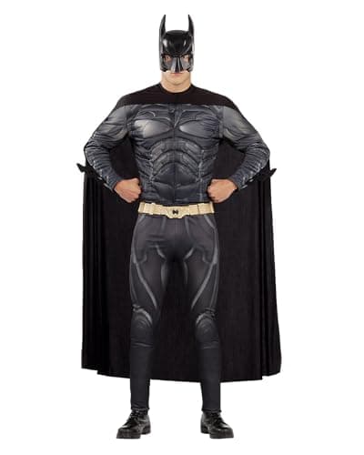 Image of Funidelia Official Batman Dark Knight Costume for Men, Superhero Suit for Adult, Halloween and Carnival Costumes - Size S