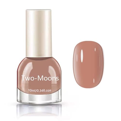 Image of Nude Nail Polish - Ice Sheer Nail Polish - Milk Tea Neutral Nail Varnish - Natural Color Jelly Nail Varnish Quick Dry - Crystal Glossy Nail Art Polish For Women - No Need UV Light