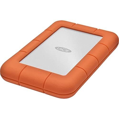 Image of LaCie Rugged Mini 4TB external hard drive 6.35cm (2.5") USB-A (USB 3.2 Gen 1) Silver,Orange 9000