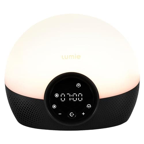 Image of Lumie Bodyclock Glow 150 - Wake-up Light Alarm Clock with 10 Sounds and Sleep Sunset, White