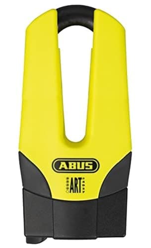 Image of ABUS brake disc lock Granit Quick 37/60 Maxi + Mini - motorbike lock with security level 15 - 13 mm thick shackle - 70 mm shackle height, yellow
