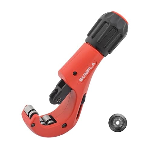 Image of Gunpla Pipe Cutter for 3-42mm Tube, Heavy Duty Stainless Steel Pipe Cutting Tools with Replacement Cutting Wheel and Deburring Tool for Copper, Brass, PVC Pipes and Thin Stainless Steel Tube