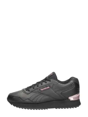 Image of Reebok Women Glide Ripple Clip Sneaker, Core Black/Core Black/Rose Gold, 6