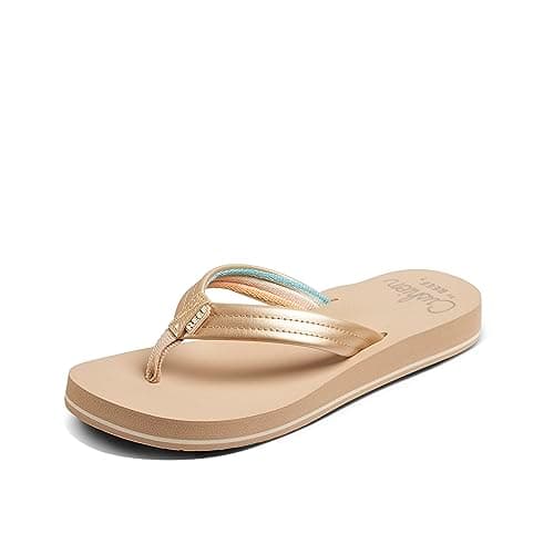 Image of Reef WOMENS SANDALS, CUSHION BREEZE, GOLDEN HOUR, 6 UK