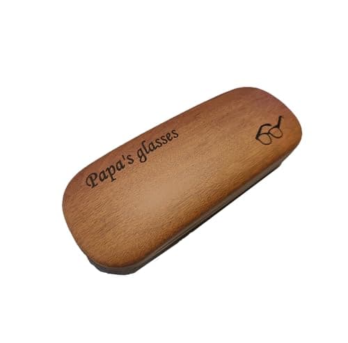 Image of PerGift Personalised Glasses Case with Custom Text – Engraved Gift for Him or Her – Protective, Stylish & Unique Eyewear Holder