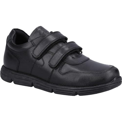 Image of Hush Puppies Boy's Lucas Senior School Uniform Shoe, Black, 5 UK