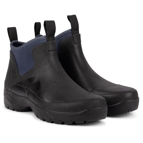 Image of Trespass Women's Short Wellingtons Boots Izzy - Neoprene Lining, Waterproof, Slip-on Style, Rubber/Textile Upper, Textile Lining, Rubber Outsole