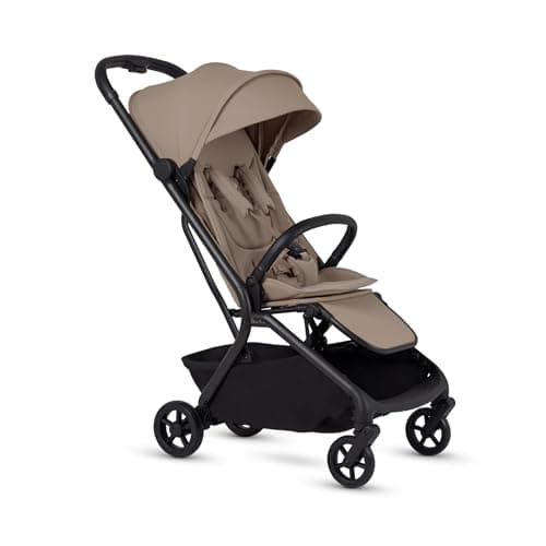 Image of Silver Cross Nia Compact Travel Stroller - Cabin Approved - One-Hand Fold - Lie-Flat Seat - Lightweight - Suitable from Birth to 4 Years - Champagne