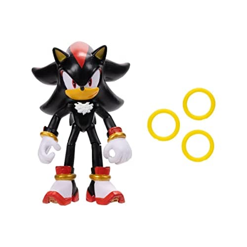 Image of Sonic The Hedgehog - 41238 - Articulated Figure - 11 cm - Shadow + 3 Rings