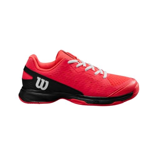 Image of Wilson Rush Pro Jr L Tennis Shoe, Juniors, Size 28, Diva Pink/Black/White