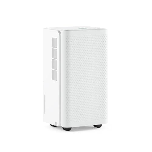 Image of Ometa 12L or 20L/Day Dehumidifier With Ioniser for Damp, Condensation, Mould & Mildew Digital Display, 24hr Timer, Auto Sleep Mode & Laundry Clothes Drying Mode, Continuous Drainage (12L White)